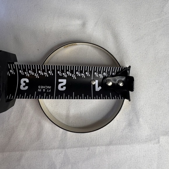 Laurana Bangle Bracelets Peacock Feather Lot Of 2 Interlocking‎ Vintage Italian - Picture 7 of 8